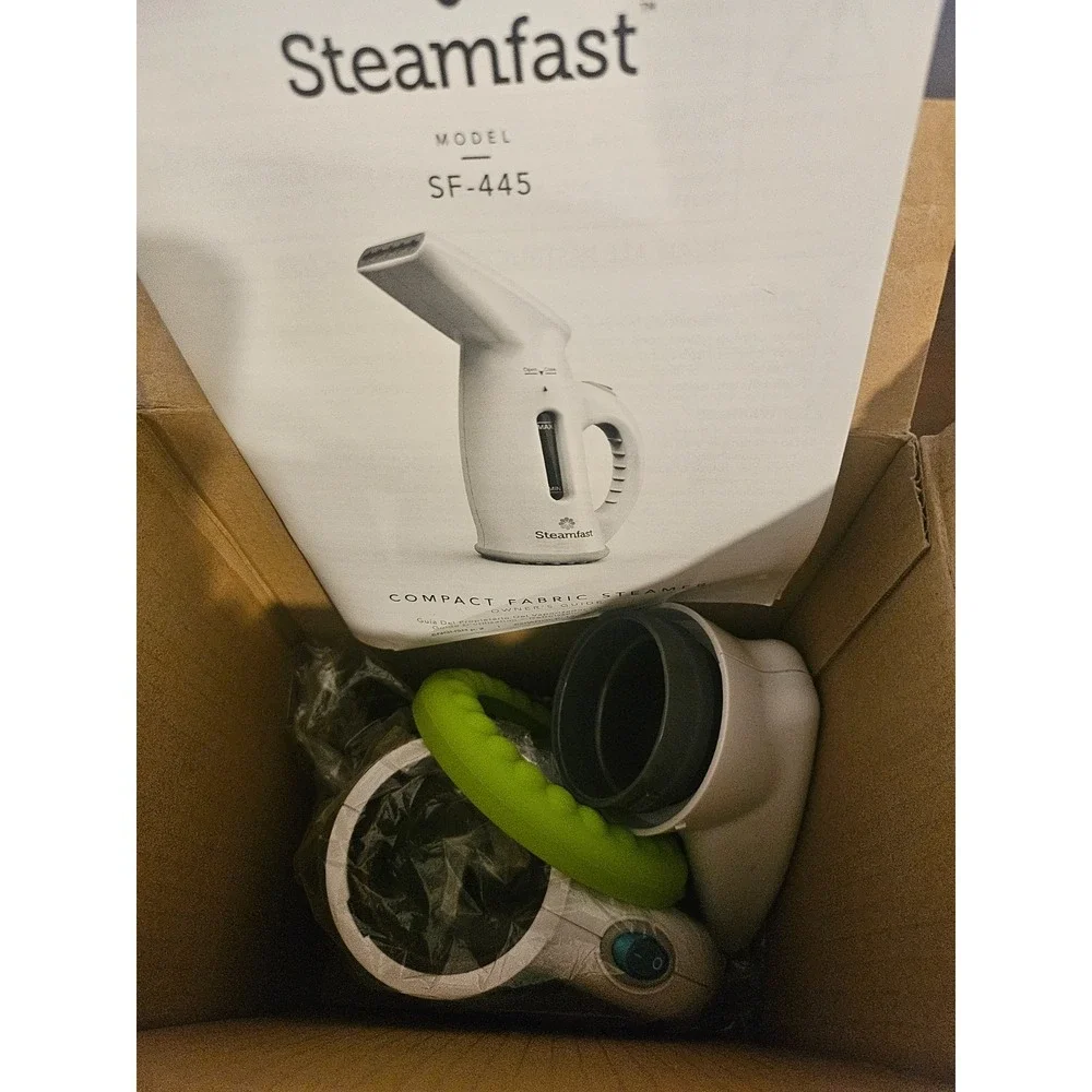 Steam fast Fabric Steamer White SF-445 Compact Travel Steamer New